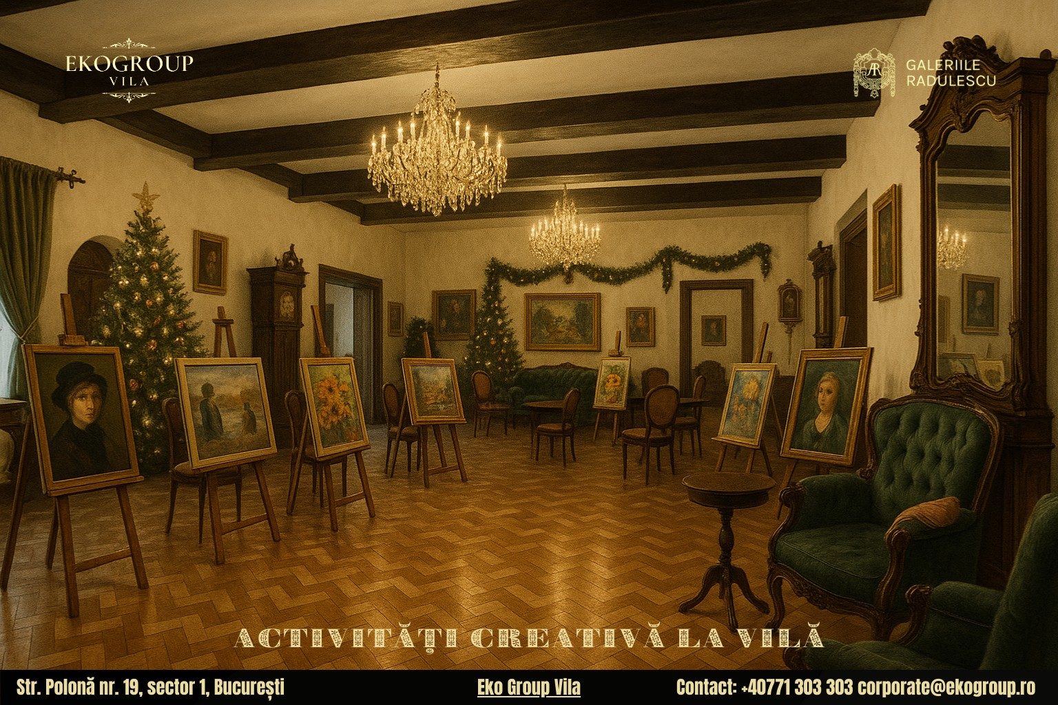 Activități de Crăciun pentru copii: O călătorie în atmosfera autentica a interbelicului la Casa Tătărăscu și expoziția Crăciunul anilor ’30 la Eko Group Vila 10 Activități de Crăciun pentru copii: O călătorie în atmosfera autentica a interbelicului la Casa Tătărăscu și expoziția Crăciunul anilor ’30 la Eko Group Vila